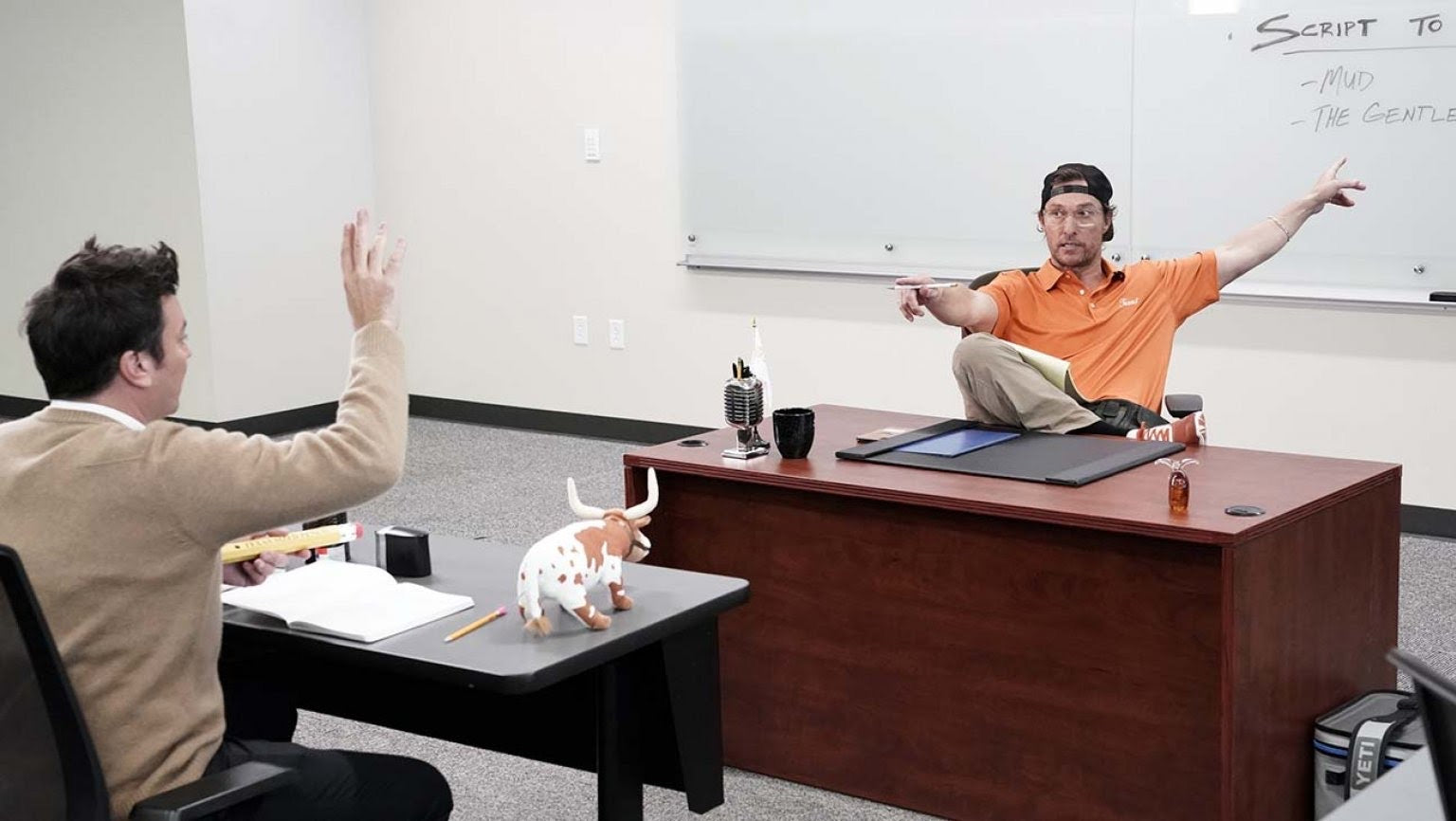 McConaughey sporting our Script Texas Apparel