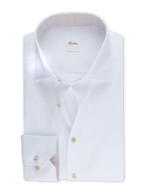 STENSTROMS SHIRTS - DRESS WHITE / 15.5 TWILL WITH CONTRAST
