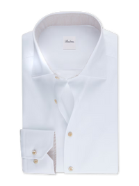 STENSTROMS SHIRTS - DRESS WHITE / 15.5 TWILL WITH CONTRAST