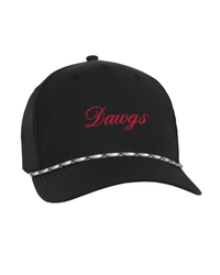 AHEAD GAMEDAY - UNIVERSITY OF GEORGIA BLACK/GREY / CLASSIC FIT DAWGS SCRIPT ROPE HAT