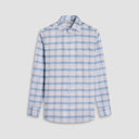 BUGATCHI SHIRTS - L - S SPORT ALMOND / M ALVIN WOVEN SHAPED