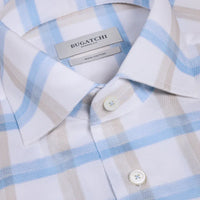 BUGATCHI SHIRTS - L - S SPORT ALVIN WOVEN SHAPED