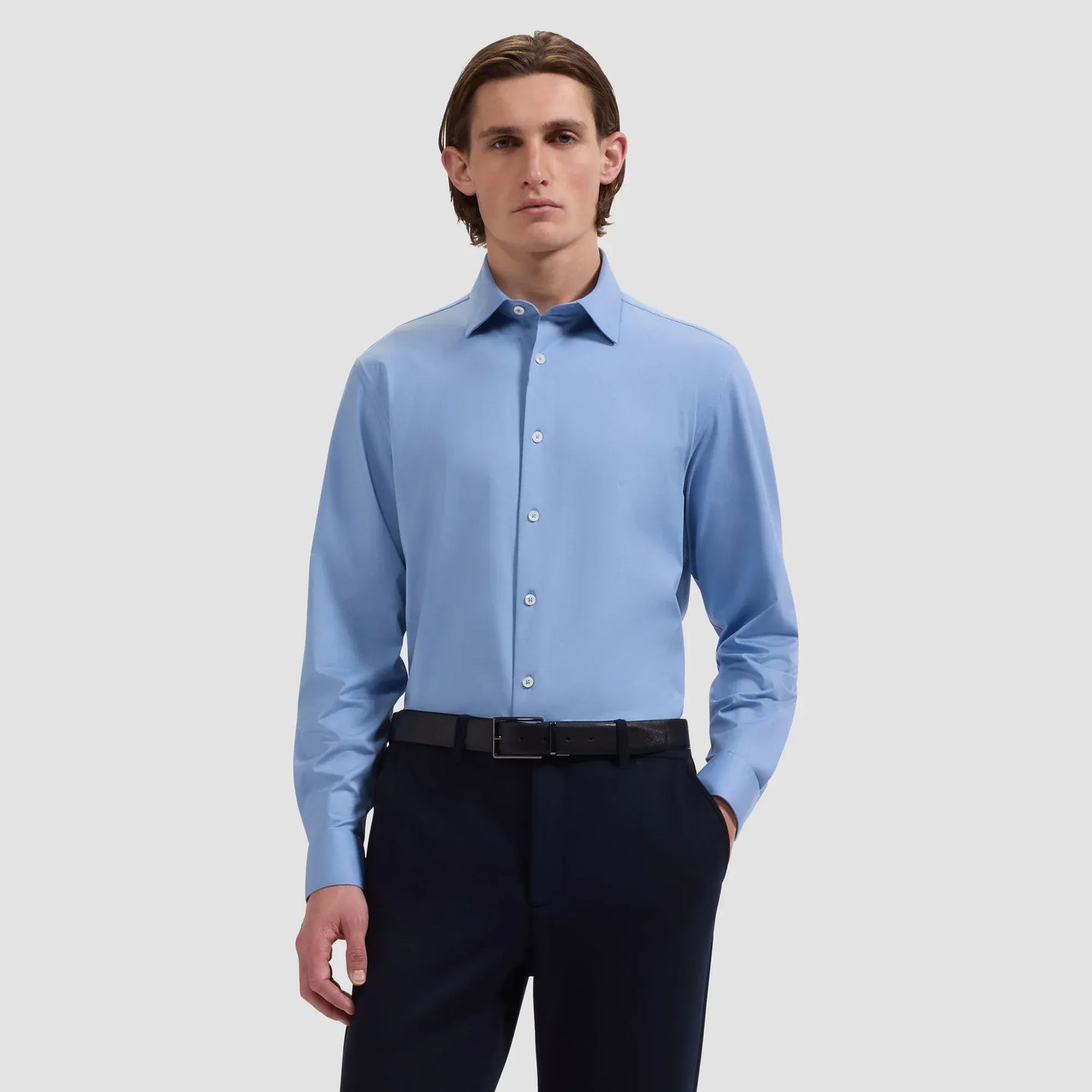 BUGATCHI SHIRTS - L - S SPORT JAMES LS SHIRT