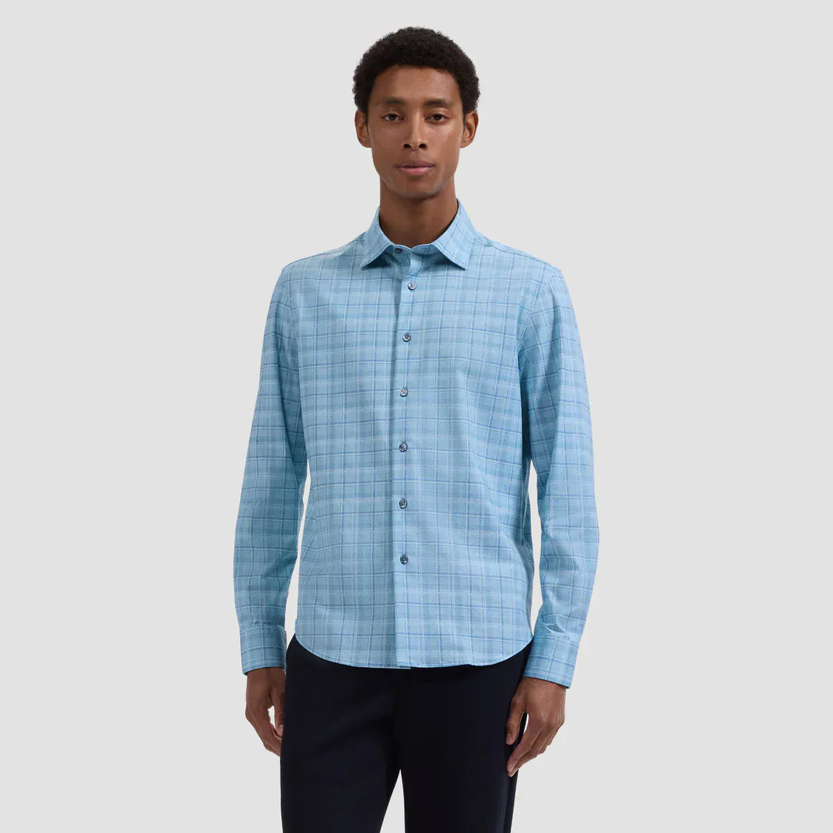 BUGATCHI SHIRTS - L - S SPORT JIMMY