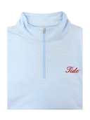 Christopher Mobley GAMEDAY - UNIVERSITY OF ALABAMA - TIDE - 14 ZIPS COTTAGE BLUE / S CM TIDE JUBILEE STRIPE 1/4 ZIP