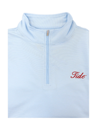 Christopher Mobley GAMEDAY - UNIVERSITY OF ALABAMA - TIDE - 14 ZIPS COTTAGE BLUE / S CM TIDE JUBILEE STRIPE 1/4 ZIP
