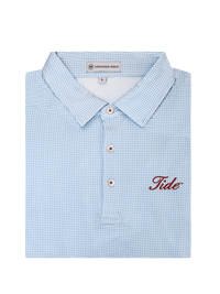 Christopher Mobley GAMEDAY - UNIVERSITY OF ALABAMA - TIDE - POLOS SKY / S CM TIDE POLO HOUNDSTOOTH