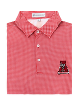 Christopher Mobley GAMEDAY - UNIVERSITY OF ALABAMA - TUSCALOOSA VAULT A - POLOS CRIMSON / S CM VAULT HOUNDSTOOTH POLO