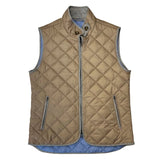 Christopher Mobley OUTERWEAR - VEST BEIGE/BLUE / S CHRISTOPHER MOBLEY QUILTED VEST