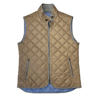 Christopher Mobley OUTERWEAR - VEST BEIGE/BLUE / S CHRISTOPHER MOBLEY QUILTED VEST