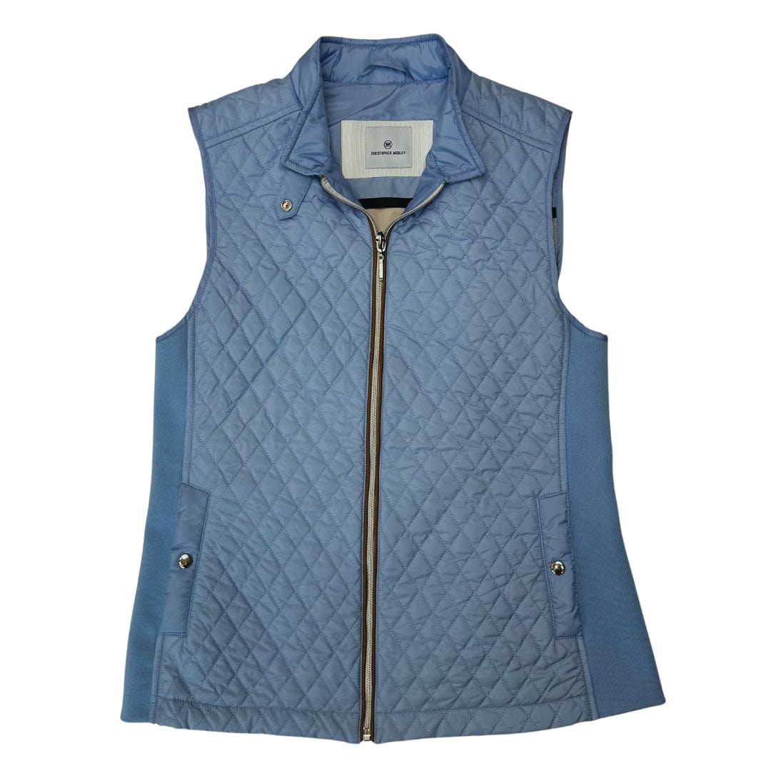 Christopher Mobley WOMENS - OUTERWEAR - VEST BLUE / S KENEDI QUILTED VEST