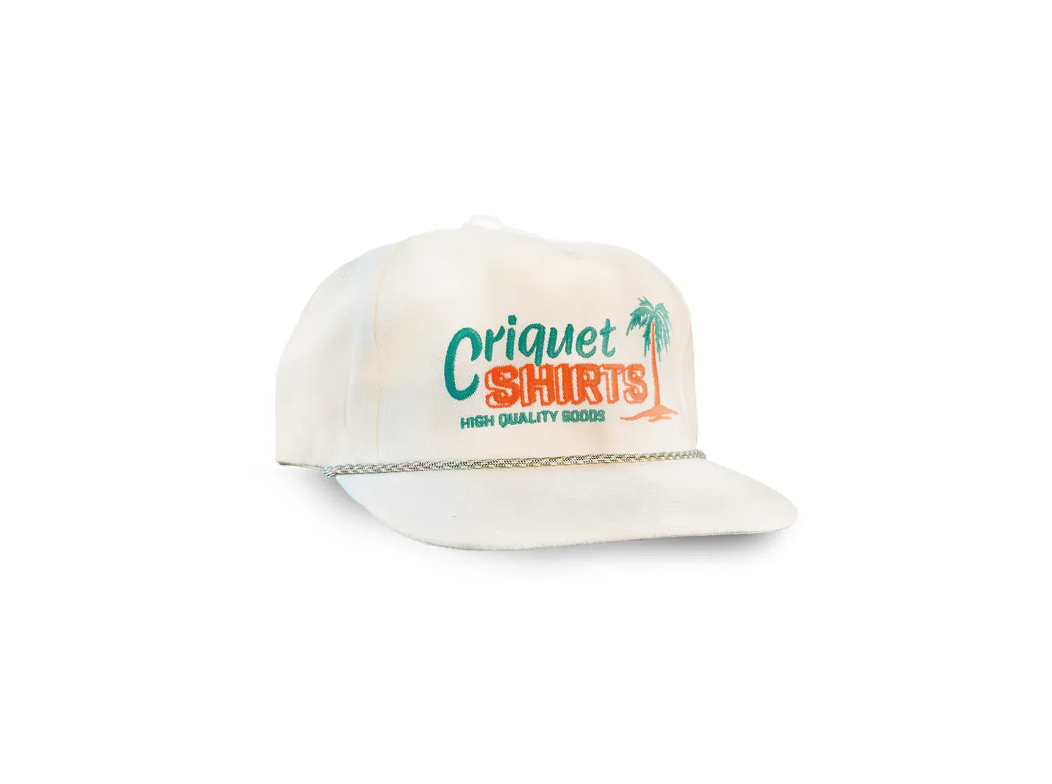 CRIQUET Accessories - HATS - TRUCKER White Twill THROWBACK HAT