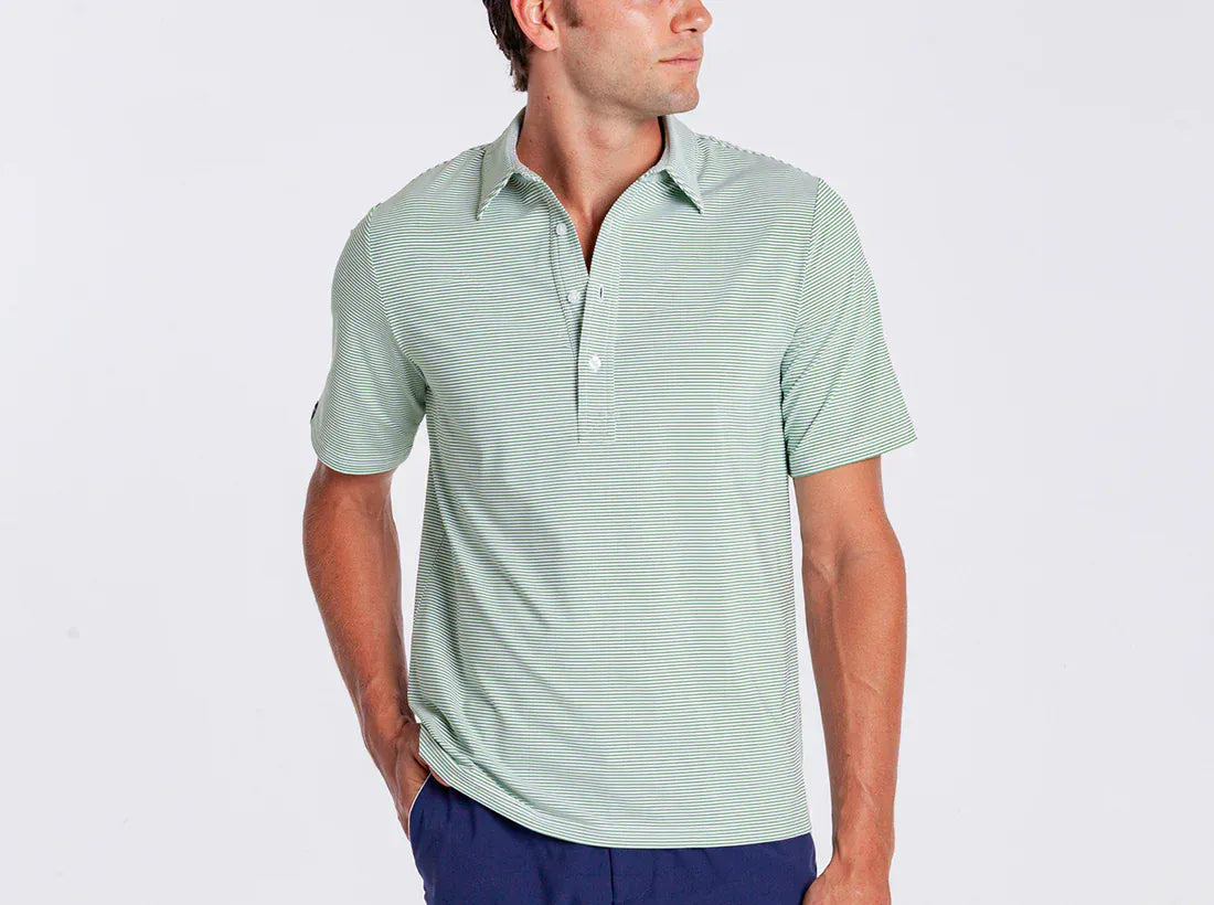 CRIQUET SHIRTS - POLO HOBBY STRIPE - GATOR / M PERFORMANCE SPORT RANGE POLO