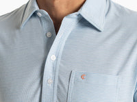 CRIQUET SHIRTS - POLO HOBBY STRIPE - LIGHT BLUE / M PERFORMANCE PLAYERS SHIRT