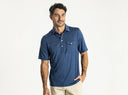 CRIQUET SHIRTS - POLO NAVY CAPTAIN / M HEATHER PERFORMANCE SPORT PLAYERS SHIRT