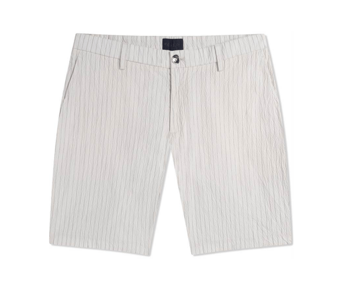 DEKE SHORTS WHITE/GREY / 30 OASIS BERMUDA IN SUPERNATURAL SEERSUCKER