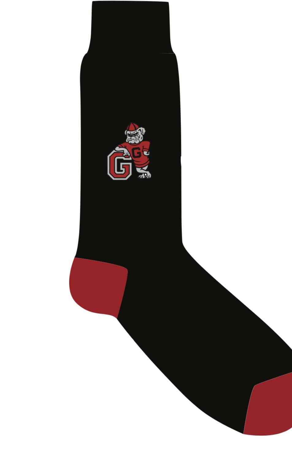 ELL AND ATTY Accessories - SOCKS - MID CALF BLACK BULLDOG SOCKS