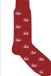 ELL AND ATTY Accessories - SOCKS - MID CALF RED TIDE SOCKS