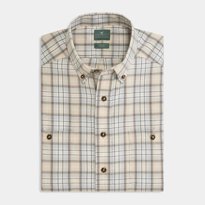 GENTEAL SHIRTS - FLANNEL TAN / M THORNHILL PERFORMANCE FLANNEL