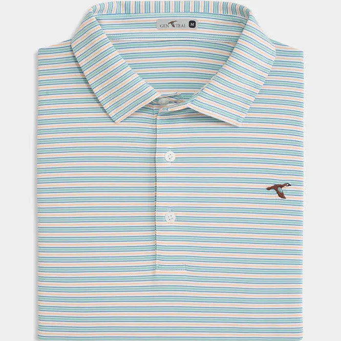 GENTEAL SHIRTS - POLO LARKSPUR / S INLET PERFORMANCE POLO