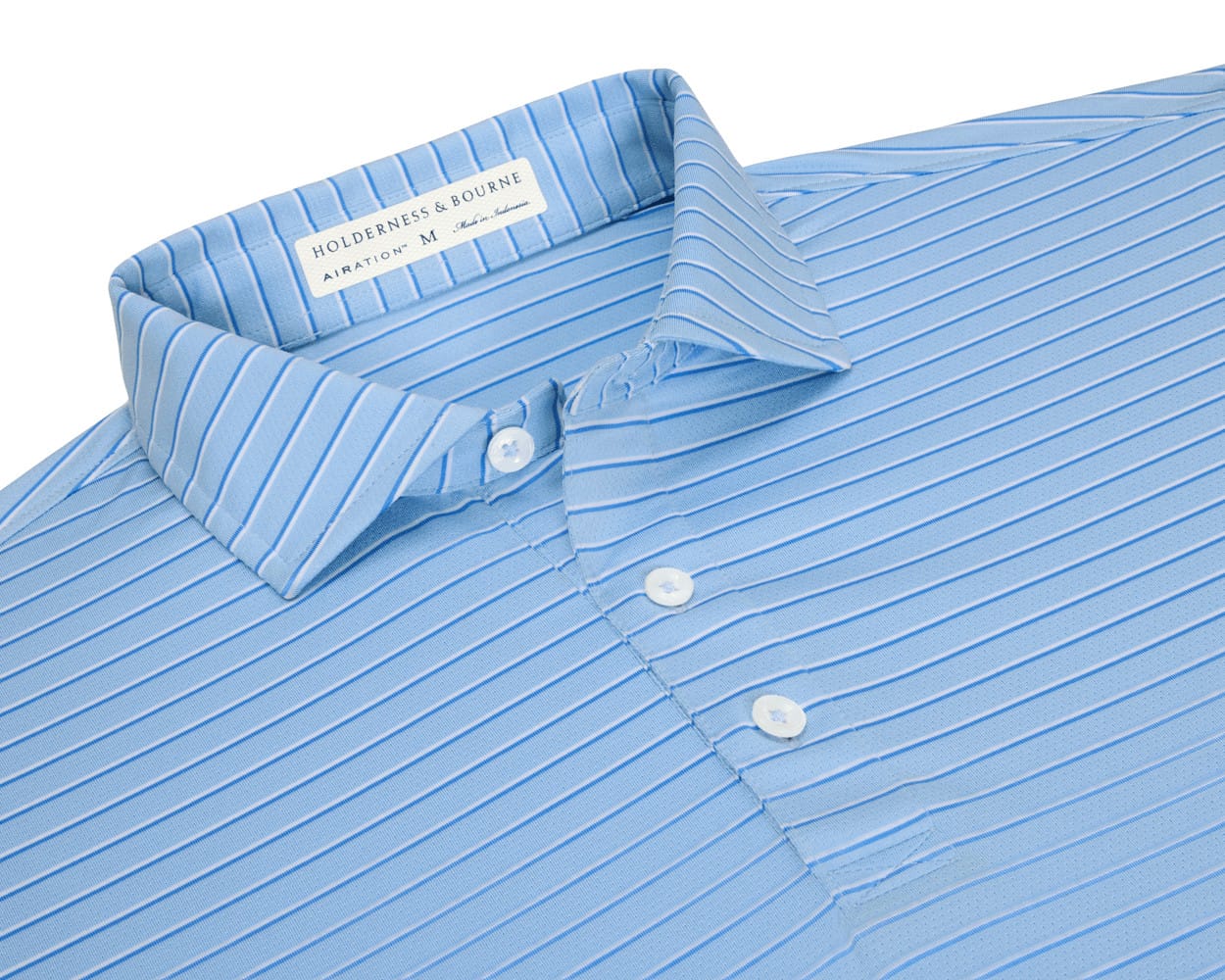 HOLDERNESS & BOURNE SHIRTS - POLO VISTA BLUE/WHITE/HORIZON BLUE / L THE SPRINGER SHIRT