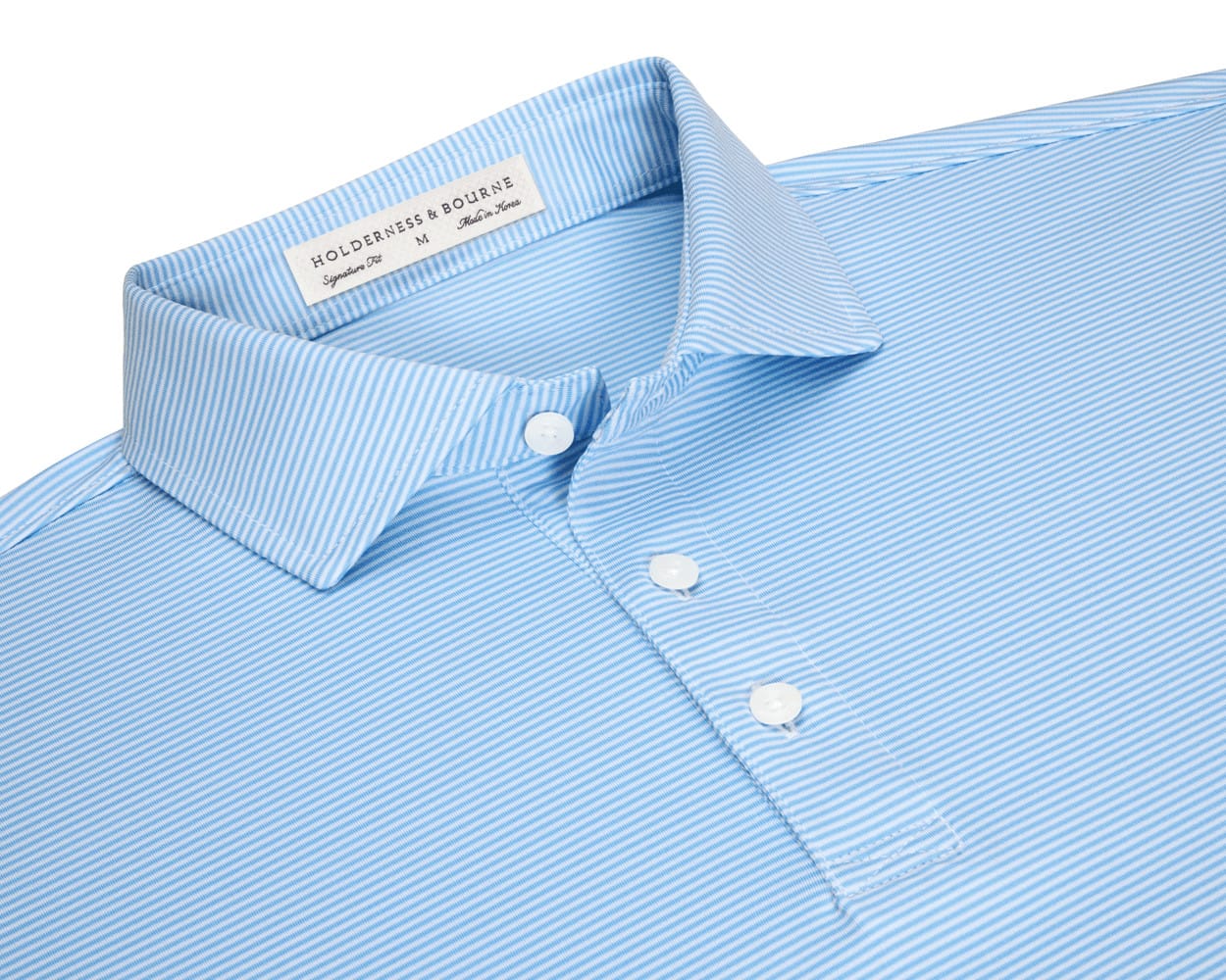 HOLDERNESS & BOURNE SHIRTS - POLO VISTA BLUE & WHITE / S THE PERKINS SHIRT