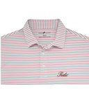 HORN LEGEND KNITS WHITE/CRIMSON / S TIDE DOUBLE STRIPE POLO
