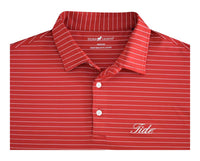 HORN LEGEND POLOS TIDE STRIPE ACCENT BUTTON POLO