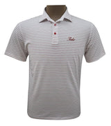 HORN LEGEND POLOS TIDE STRIPE ACCENT BUTTON POLO