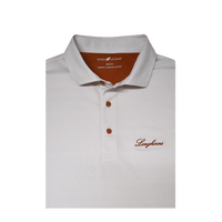 HORN LEGEND POLOS WHITE/BURNT ORANGE / S LONGHORNS DOT POLO