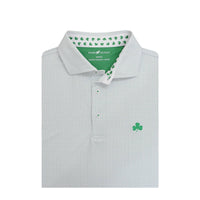 HORN LEGEND SHIRTS - POLO WHITE/GREEN / S ST. PATTYS CHECKER POLO