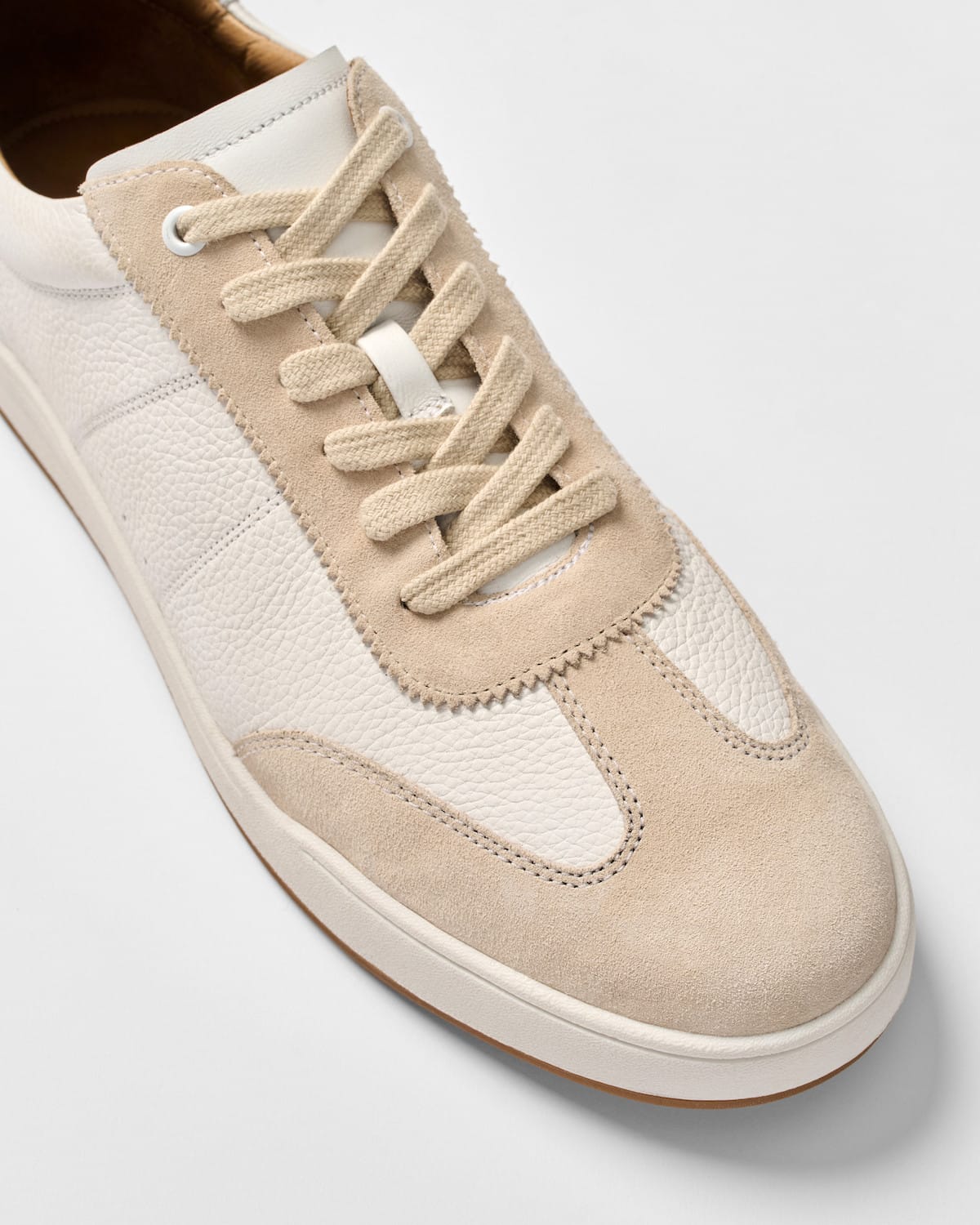 JOHNNIE-O FOOTWEAR - SNEAKERS WHITE TAN / 9 SURESHOT