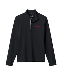 JOHNNIE-O GAMEDAY - UNIVERSITY OF GEORGIA - 1 - 4 ZIPS BLACK / S DAWGS SCRIPT HOPPIN 1/4 ZIP