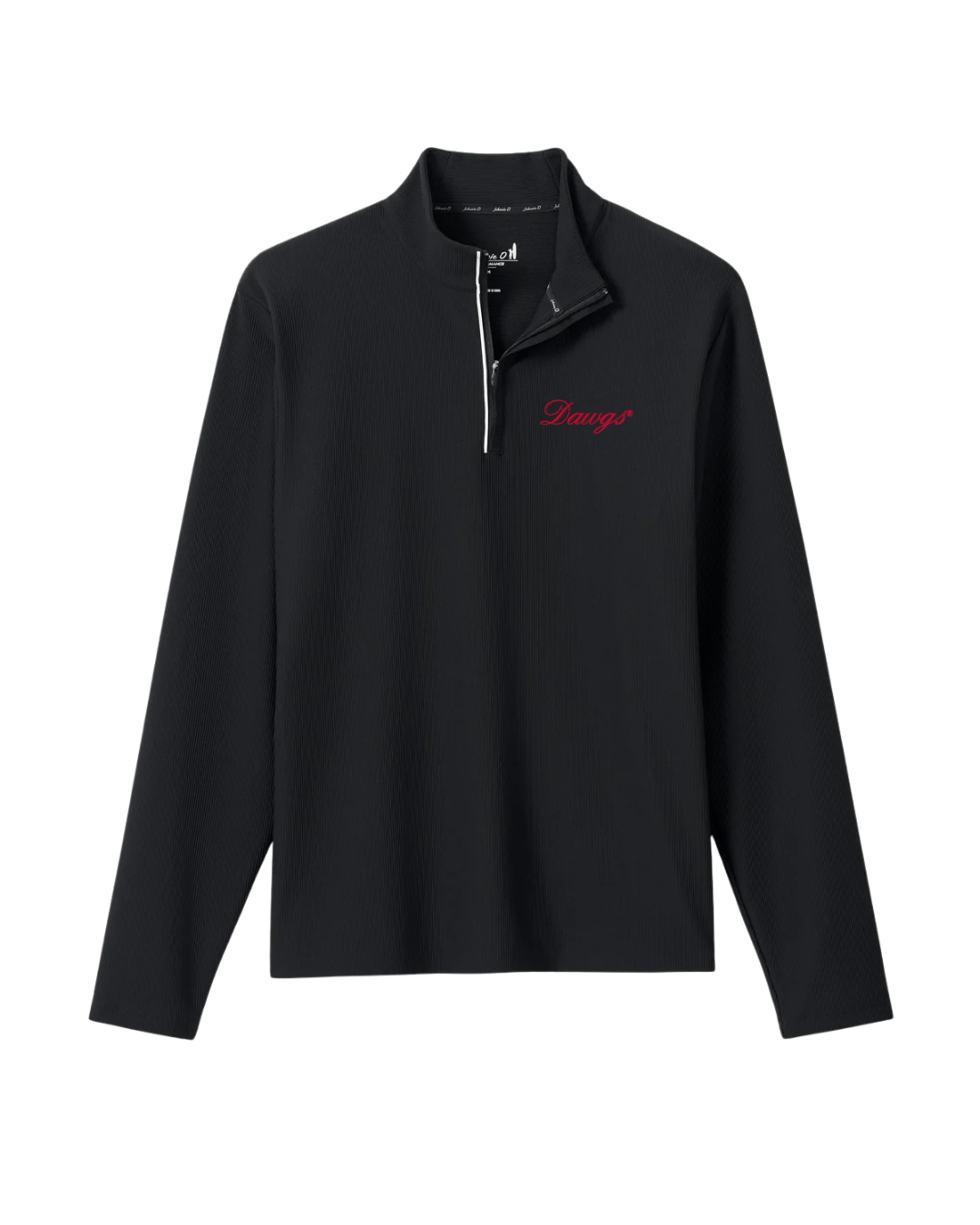 JOHNNIE-O GAMEDAY - UNIVERSITY OF GEORGIA - 1 - 4 ZIPS BLACK / S DAWGS SCRIPT HOPPIN 1/4 ZIP