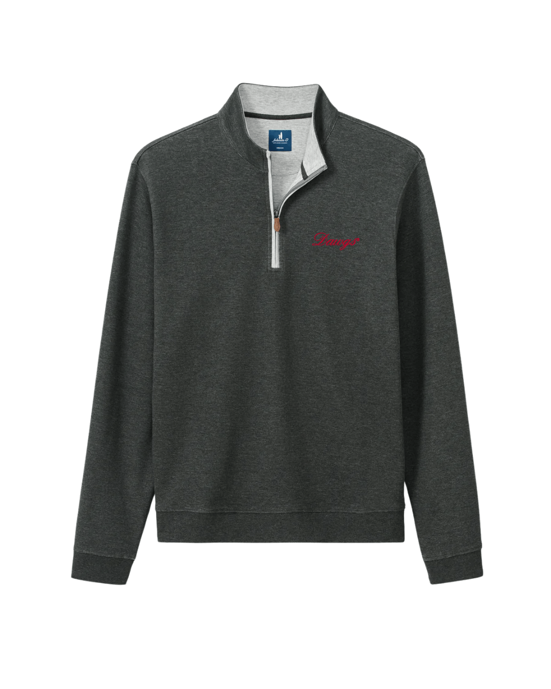 JOHNNIE-O GAMEDAY - UNIVERSITY OF GEORGIA - 1 - 4 ZIPS HEATHER BLACK / S DAWGS SCRIPT SULLY 1/4