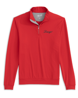 JOHNNIE-O GAMEDAY - UNIVERSITY OF GEORGIA - 1 - 4 ZIPS RED 1 / XL DAWGS SCRIPT MOTION PERFORMANCE 1/4 ZIP