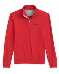JOHNNIE-O GAMEDAY - UNIVERSITY OF GEORGIA - 1 - 4 ZIPS RED 1 / XL DAWGS SCRIPT MOTION PERFORMANCE 1/4 ZIP