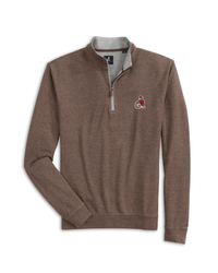 JOHNNIE-O GAMEDAY - UNIVERSITY OF GEORGIA - 14 ZIPS Grizzly / XL VINTAGE DAWGS SULLY 1/4 ZIP
