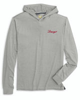 JOHNNIE-O GAMEDAY - UNIVERSITY OF GEORGIA - HOODIES LIGHT GRAY / S DAWGS SCRIPT TALON