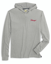 JOHNNIE-O GAMEDAY - UNIVERSITY OF GEORGIA - HOODIES LIGHT GRAY / S DAWGS SCRIPT TALON