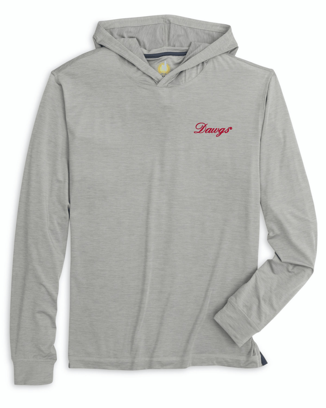 JOHNNIE-O GAMEDAY - UNIVERSITY OF GEORGIA - HOODIES LIGHT GRAY / S DAWGS SCRIPT TALON