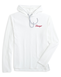 JOHNNIE-O GAMEDAY - UNIVERSITY OF GEORGIA - HOODIES WHITE / S DAWGS HOPPIN HOODIE