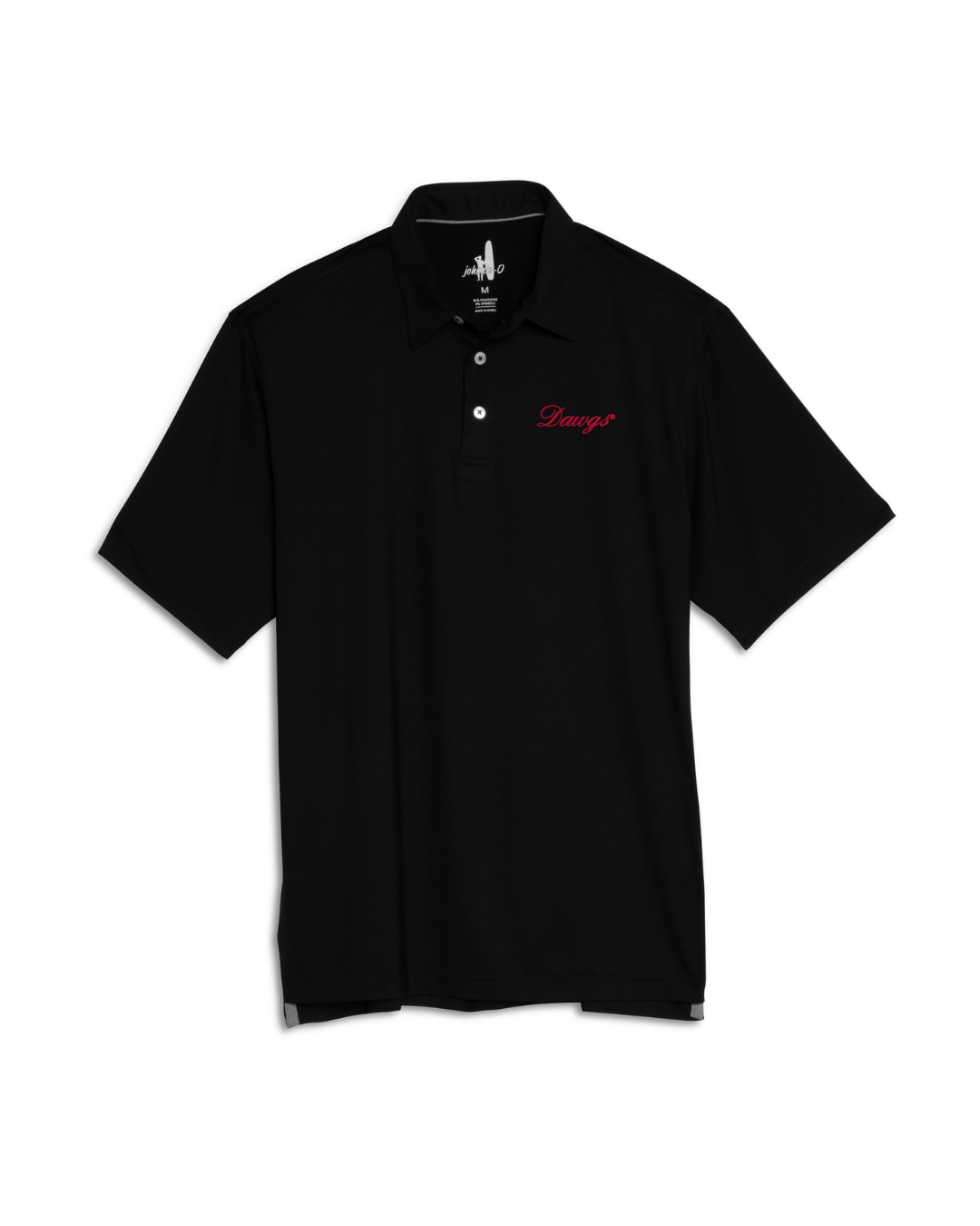 JOHNNIE-O GAMEDAY - UNIVERSITY OF GEORGIA - POLOS BLACK / M DAWGS BIRDIE