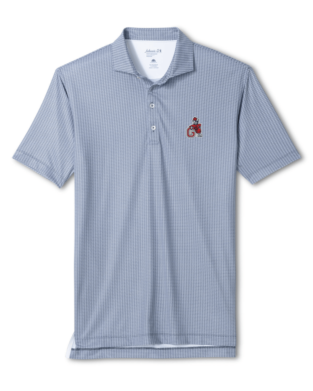 JOHNNIE-O GAMEDAY - UNIVERSITY OF GEORGIA - POLOS BLACK / M VINTAGE DAWGS CROSSLINK