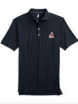 JOHNNIE-O GAMEDAY - UNIVERSITY OF GEORGIA - POLOS BLACK / M VINTAGE DAWGS HURON