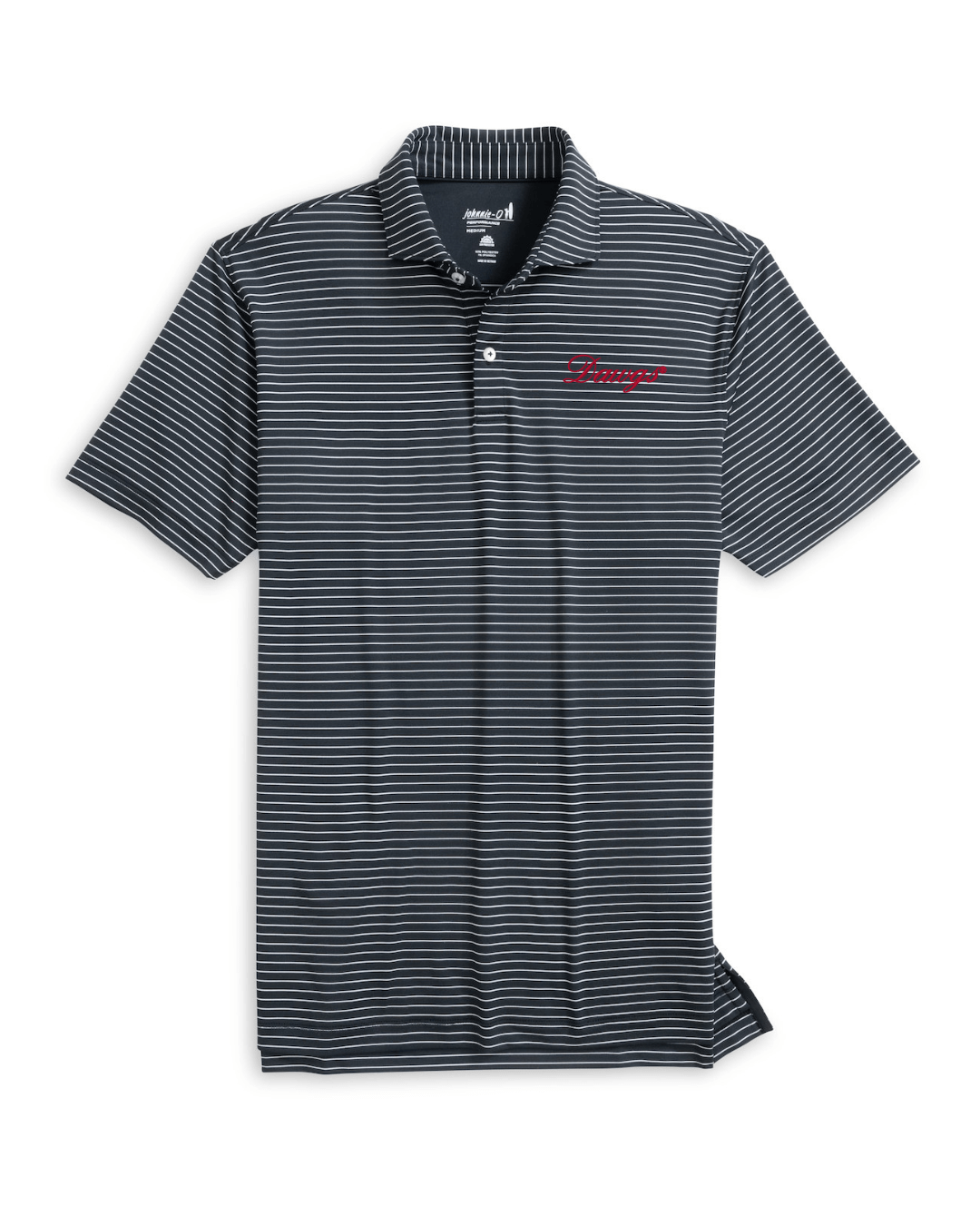 JOHNNIE-O GAMEDAY - UNIVERSITY OF GEORGIA - POLOS BLACK / S DAWGS SCRIPT BEAU