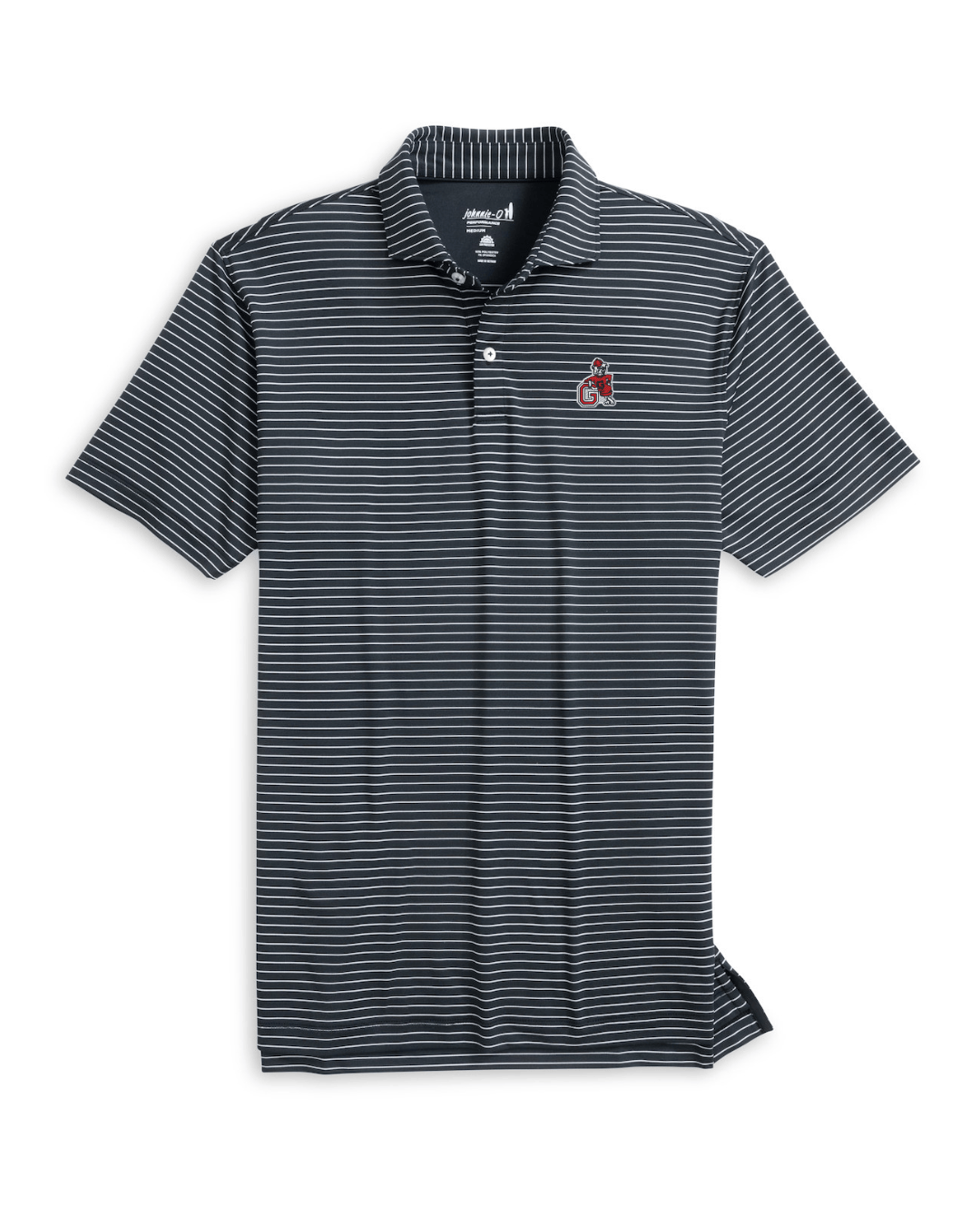 JOHNNIE-O GAMEDAY - UNIVERSITY OF GEORGIA - POLOS BLACK / XL VINTAGE DAWGS BEAU