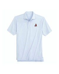 JOHNNIE-O GAMEDAY - UNIVERSITY OF GEORGIA - POLOS GULF BLUE / M VINTAGE DAWG LYNDONN