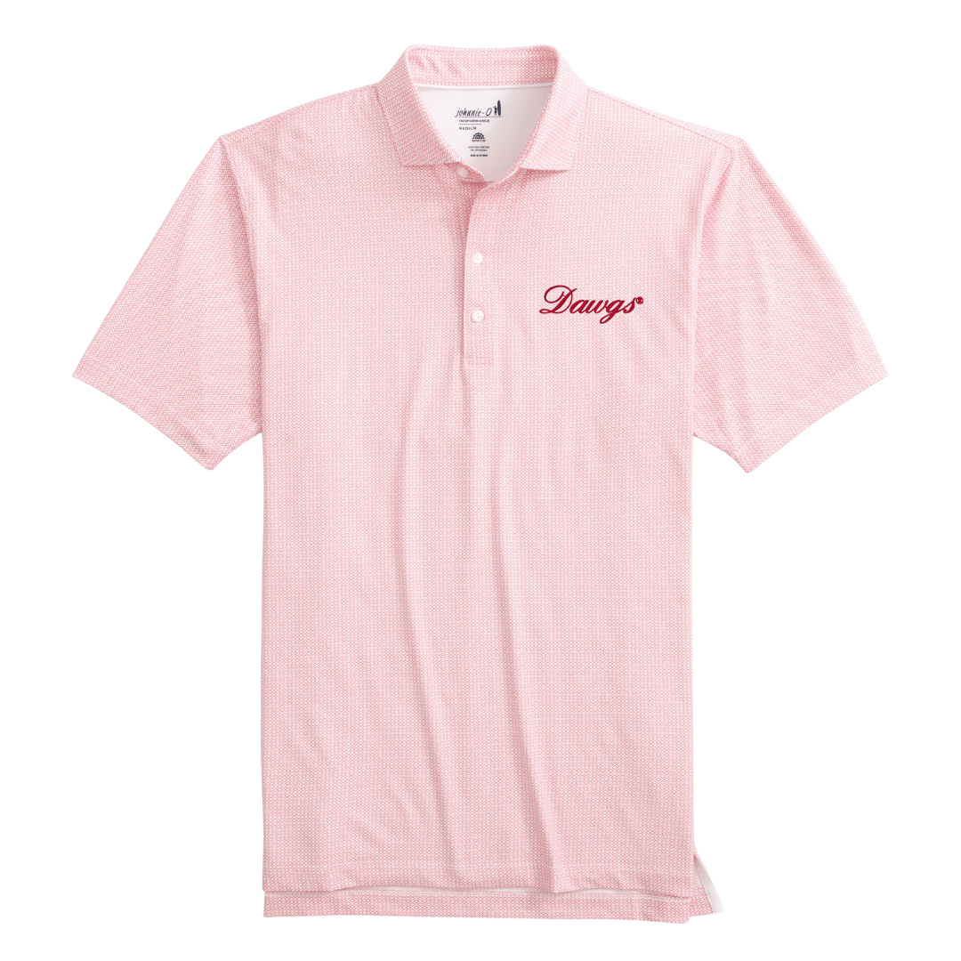 JOHNNIE-O GAMEDAY - UNIVERSITY OF GEORGIA - POLOS RED1 / S DAWGS SLADE