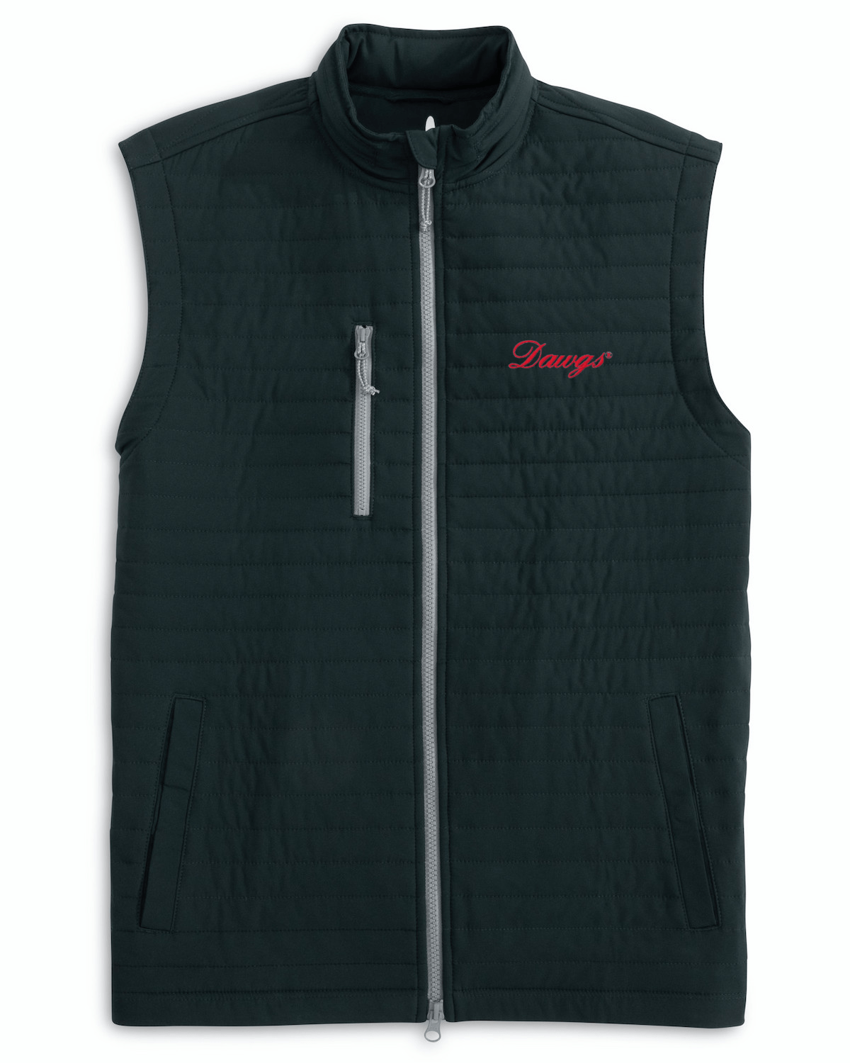 JOHNNIE-O GAMEDAY - UNIVERSITY OF GEORGIA - VESTS BLACK / S DAWG CROSSWIND VEST